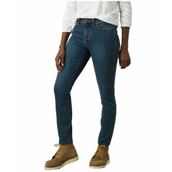 Prana High Rise Skinny Denim Jeans Light Wash Blue Size 10 NEW - Picture 1 of 10